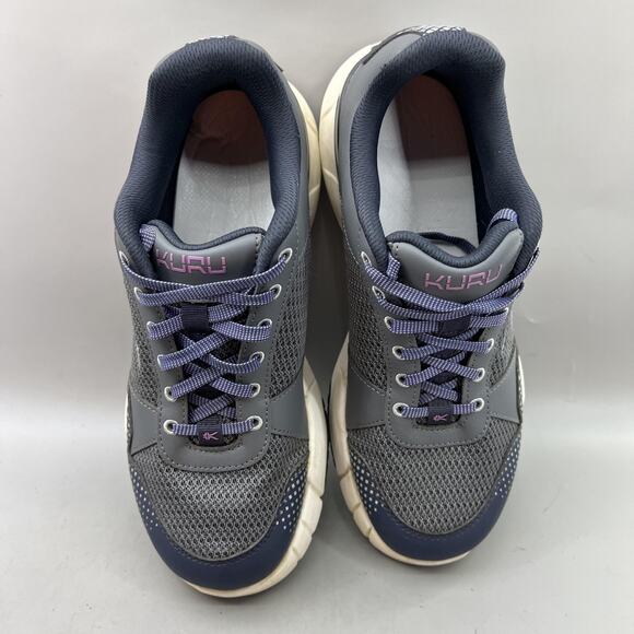 KURU Quantum 2.0 Walking Shoes Women Size 11 Gray Purple Comfort Low Sneakers - Picture 5 of 9